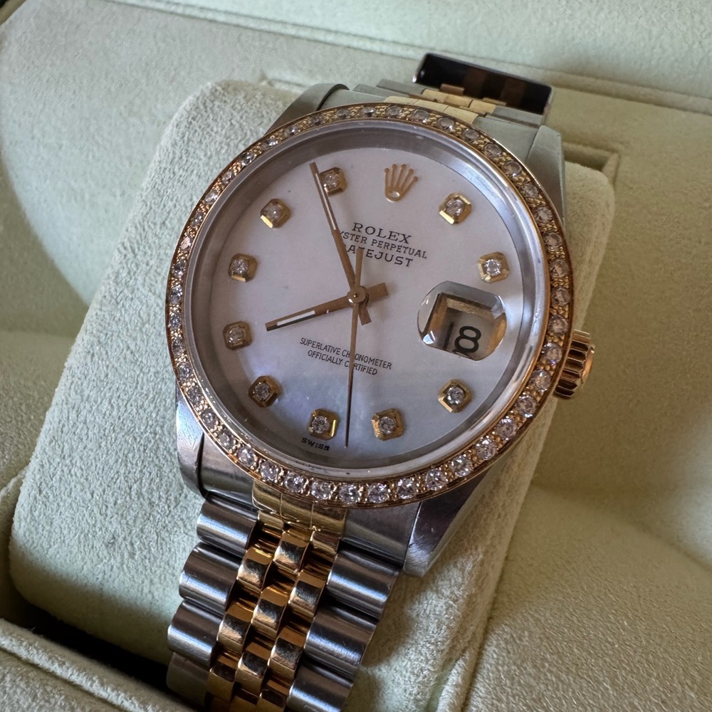 Rolex Two-Tone DateJust Gold and Silver Watch